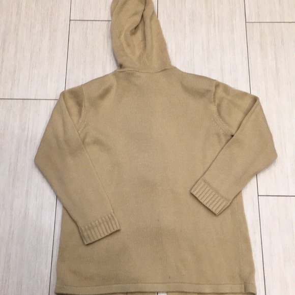 Women’s toggle button hooded button down sweater - Picture 7 of 8